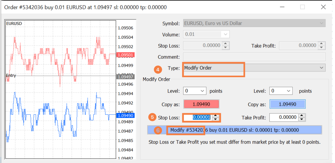 MT4-limit or stop-loss order-2