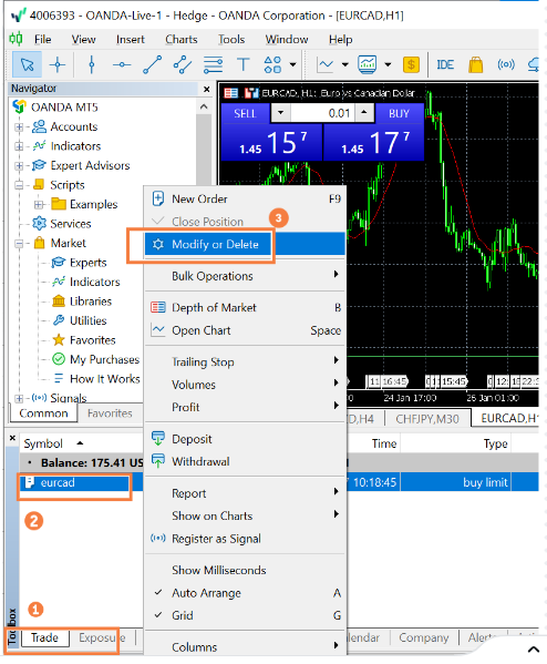 Modify Orders from Toolbox