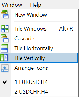 Split a chart vertically